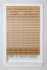 TJ Global Cordless Bamboo Window Blind Sun Shade, Light Filtering Roman...