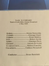 Live Opera Recording CD1946 Corsaro Farnocchia Gipali Dimitriu Servile Floris