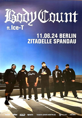 BODY COUNT 2024 BERLIN - orig. Concert Poster - Konzert Plakat - DIN A1
