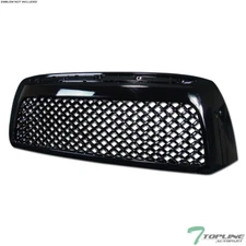 Topline For 2007-2009 Toyota Tundra Mesh Front Hood Bumper Grill Grille - Black