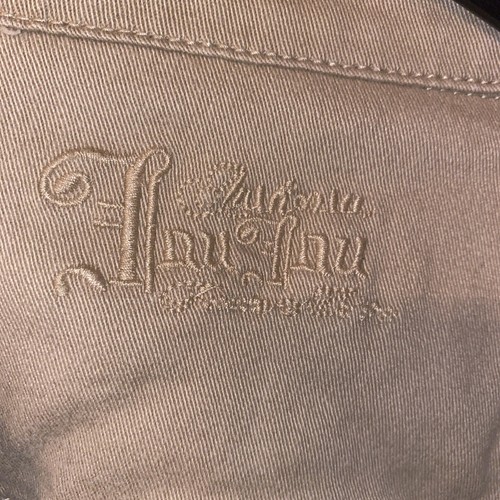 Tru Tru ? Womens Tan Long Jean Jacket Size Large Cotton - Picture 3 of 13
