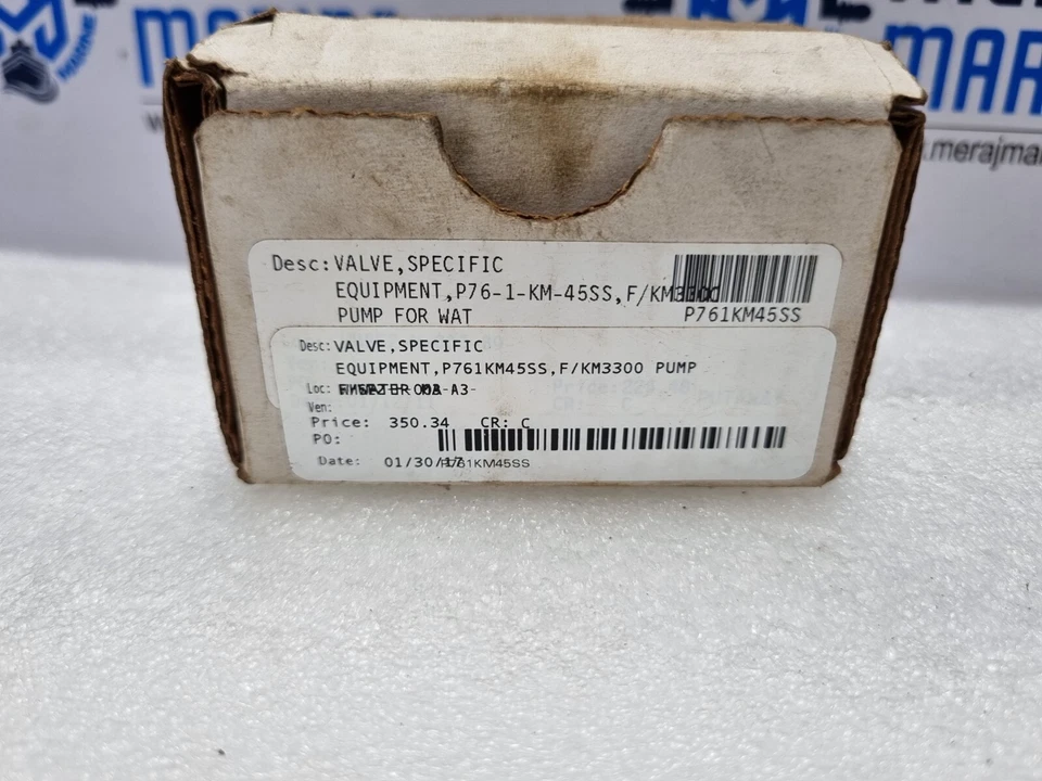 Kerr P76-1-KM-45 SS Valve KM3300 Pump P761KM45SS - Image 2 of 4