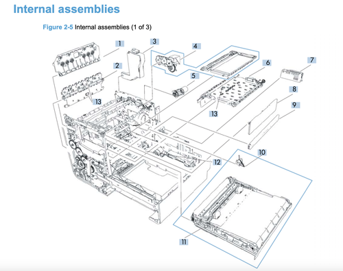 HP OfficeJet x476dw Genuine Parts Bin Internal Assemblies Tested Excellent - Afbeelding 1 van 83