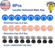 US Dental Overdenture Implant Locat0r Retention Caps 2.4lbs Metal Housing Caps