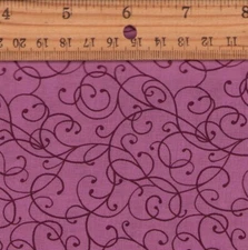 Graphics by P&B Textiles Fabric 1 yard by 44 inches RARE Burgundy on Dark Pink