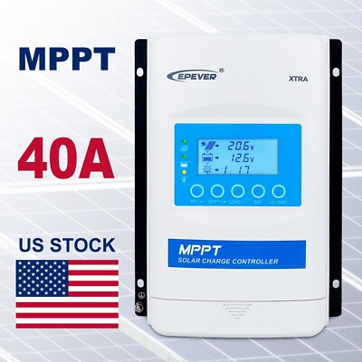 EPEVER MPPT Solar Charge Controller  40A 12/24/36/48V  520W/1040W XTRA4415N-XDS2