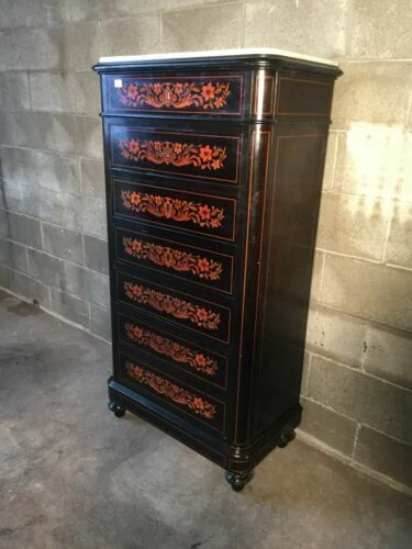 Ribalte e secretaire d'antiquariato Carlo X originale