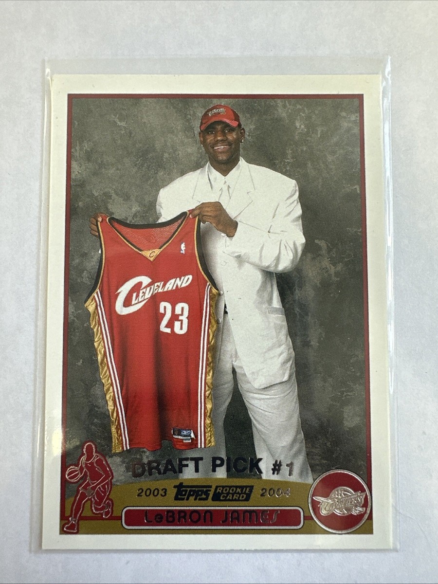 2003-04 Topps LeBron James Draft Pick #1 Rookie Card RC #221