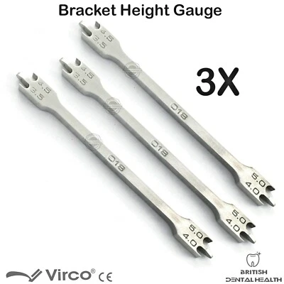 Dentaire Orthodontique Support Positionneur Mesure Support Hauteur Jauge 18mm 3X - Photo 1/3