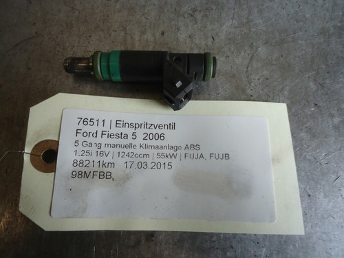 Einspritzventil Ford Fiesta 5 98MFBB 1.25i 16V 55kW FUJA. FUJB 76511