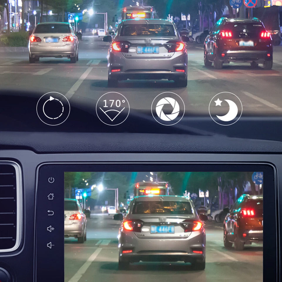 Cámara grabadora de video HD 1080P para tablero DVR para automóvil 170 ° gran angular ADAS G-sensor Foto 2 de 4