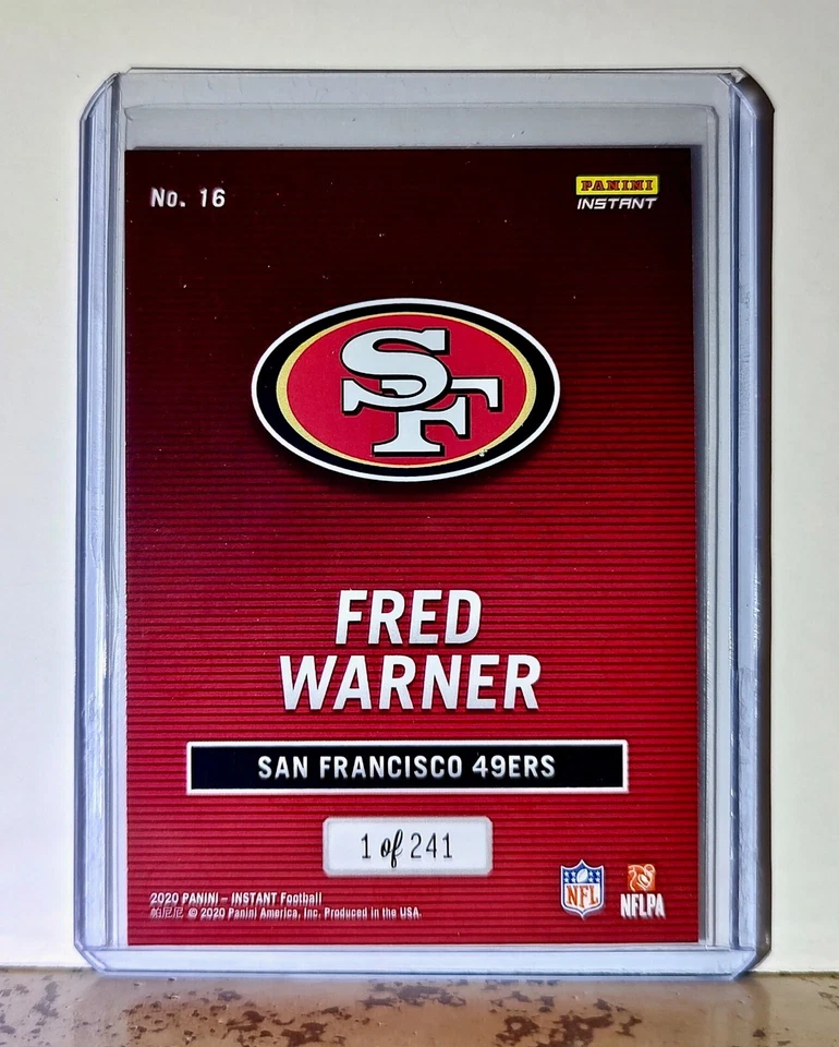 Fred Warner 2020 Panini All-Pro NFL #16 Football Card 1/241 San Francisco 49ers - Image 2 of 4