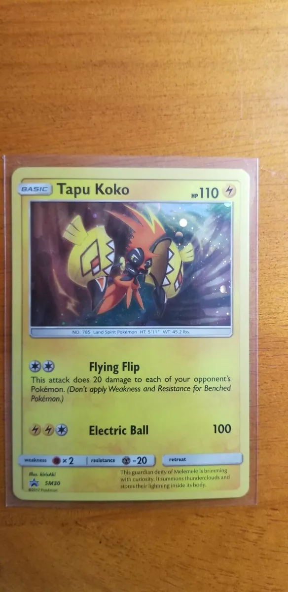 Pokemon Promo Holo Rare Tapu Koko SM30 