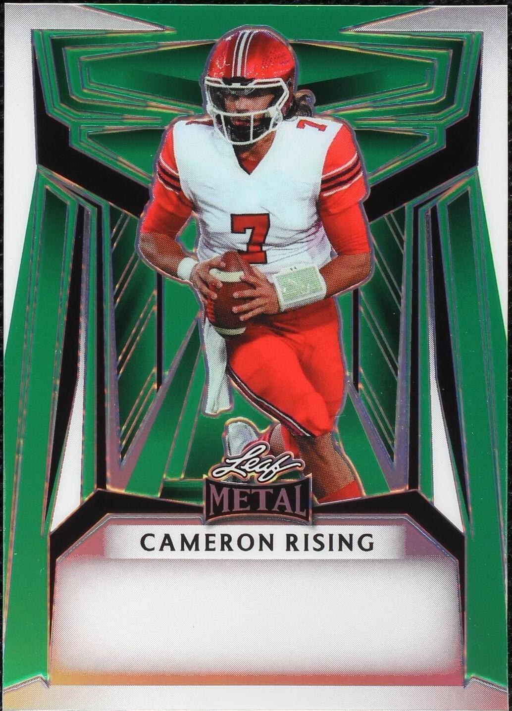 2023 Leaf Metal - Cameron Rising #BA-CR1 Pre-Production Proof Green ...