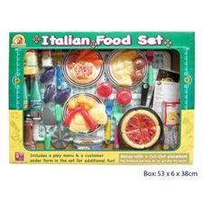 ITALIAN Dinner Set INTERNATIONAL ETHNIC FOOD Kids Toy PRETEND PLAY KITCHEN