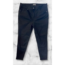 Terra  Sky Women's 16W Petite Skinny Jeans Black Cotton/Polyester