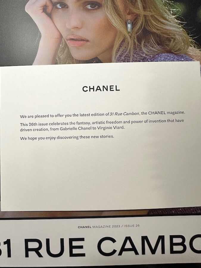 New CHANEL 31 Rue Cambon Magazine Catalog Edition 2023 Issue 26