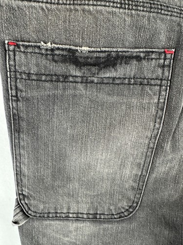 BDG Urban Outfitters Black Blue Carpenter Double Knee Workwear Rare Sz 27W - Picture 8 of 20