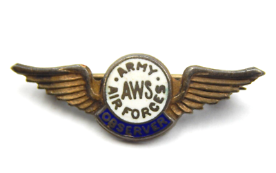 Aircraft Warning Service Observer Pin Air Mobility Command Museum
