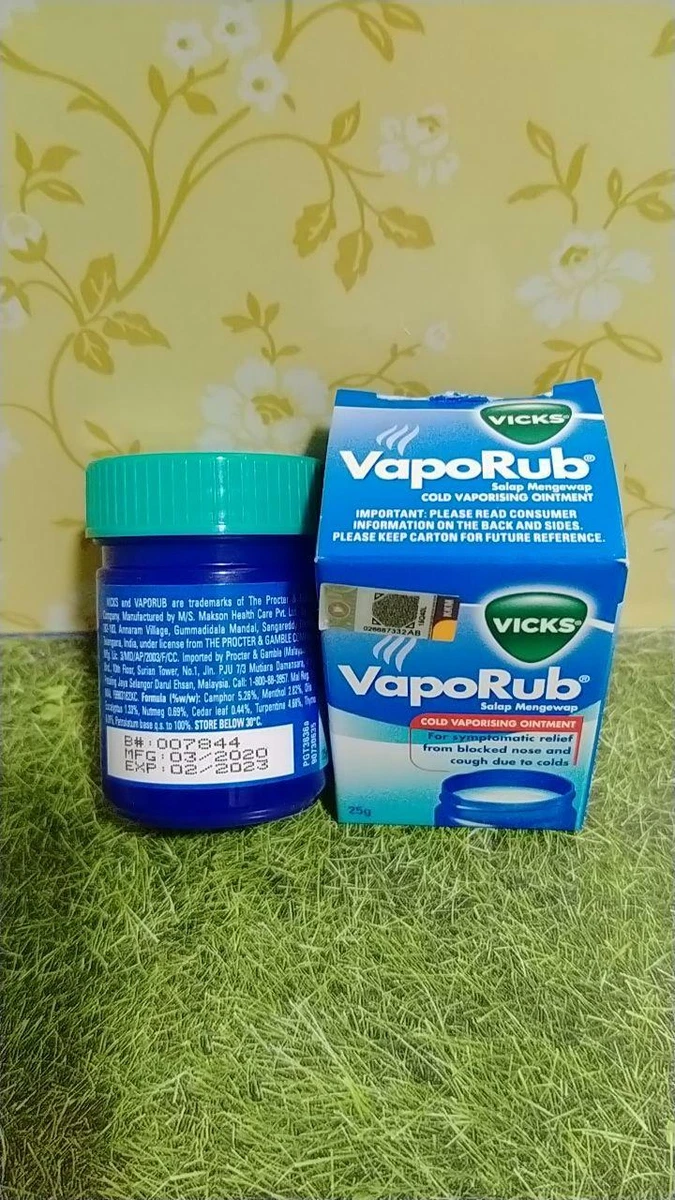 Vicks Vaporub Ointment And Inhaler Pack Relieves Blocked Nose Cold