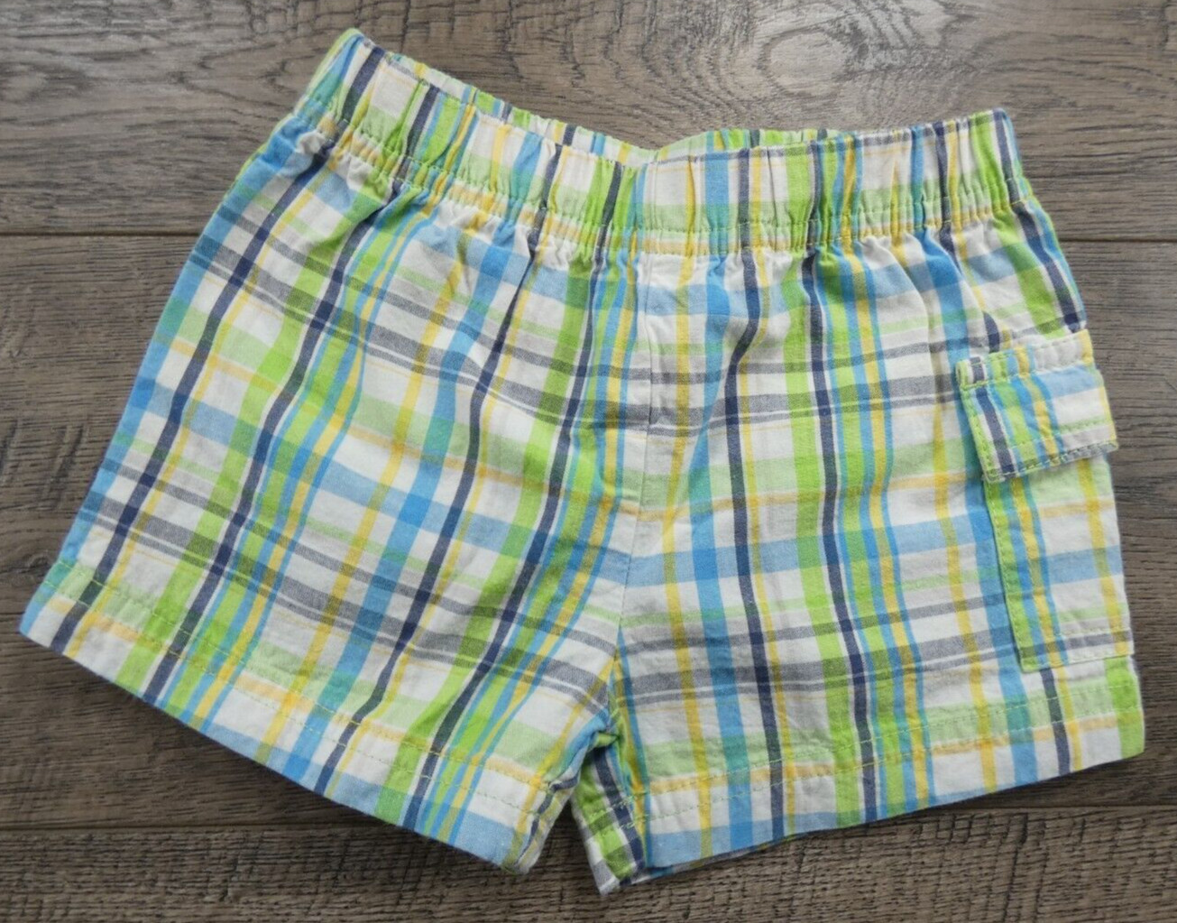 Baby Boy Clothes Garanimals 0-3 Month Colorful Plaid Shorts – Good