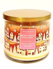 Bath Body Works Merry Maple Pancakes 3-Wick Candle 14.5 Oz Large Jar