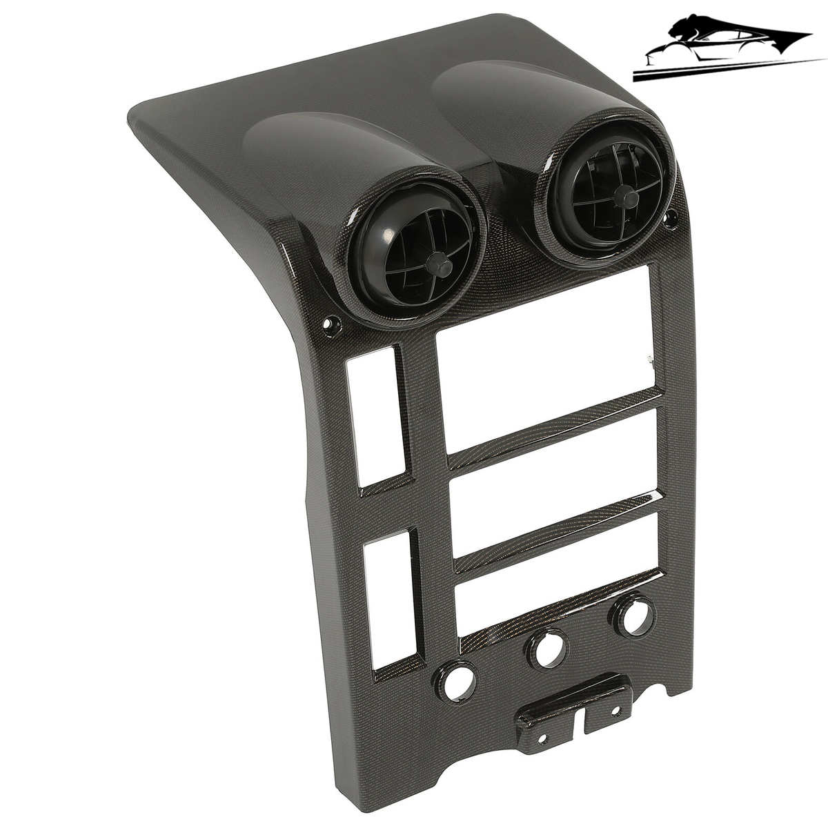 For Hummer H2 03-04 Center Dash Radio Surround Trim Bezel Carbon