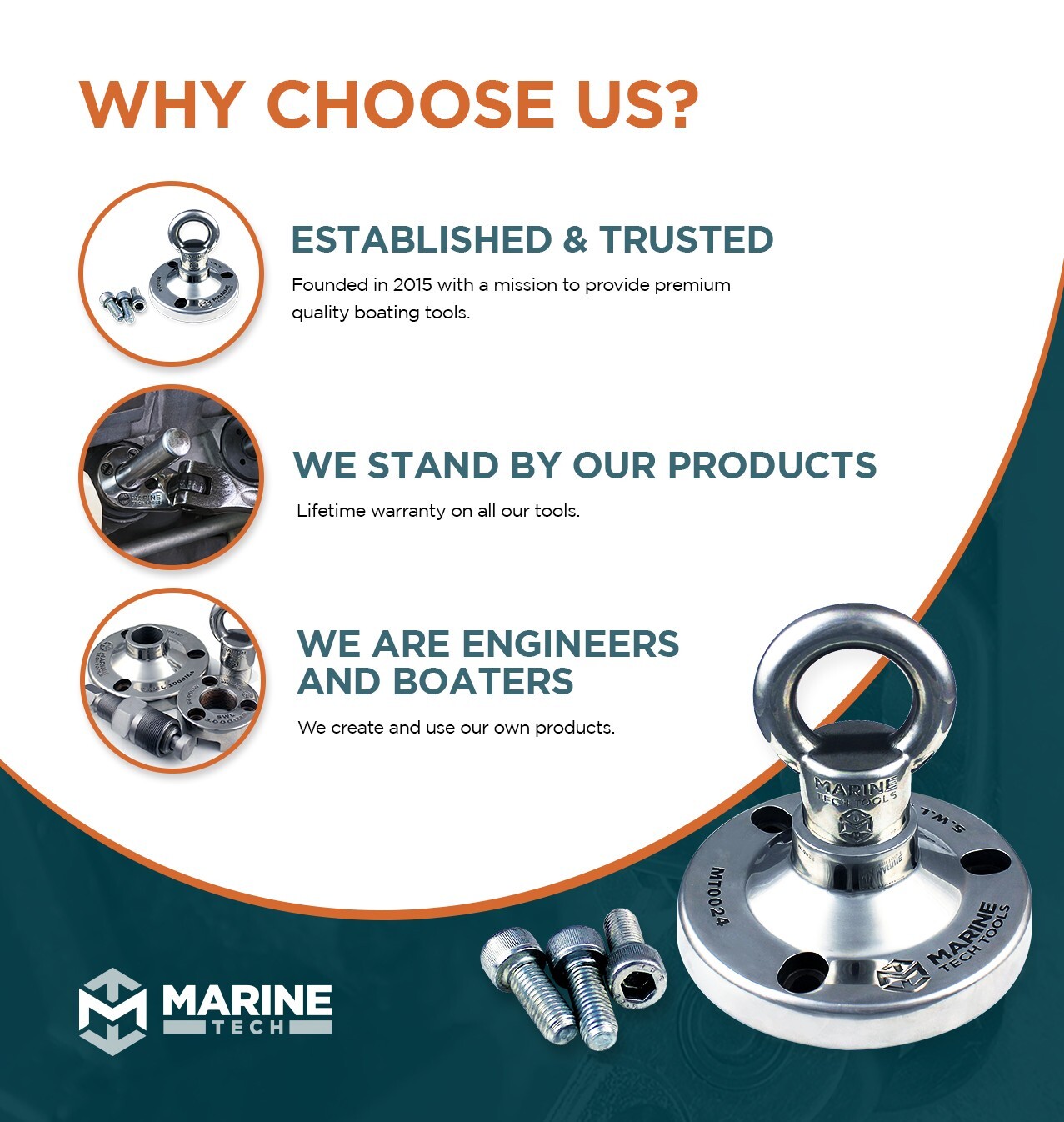 Marine Tech Verado Lifting Kit — Mercury Lifting Ring & Mercury Verado