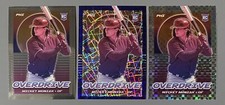 2021 Panini Chronicles Mickey Moniak RC Overdrive Holo, Purple Velocity, Base