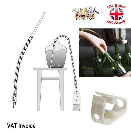 TUBO DE MANGUERA Wine Syphon con abrazadera y tubo de vidrio 2 m CERVEZA CASERA - Imagen 4 de 4