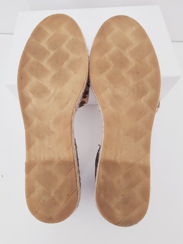 Miz Mooz Adonis Leopard Cheetah Raffia Espadrille Loafer Flats Shoes 38 7.5 8 - Picture 8 of 9