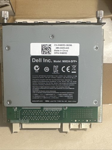 New sealed Dell PowerConnect M8024 SFP+ 10GB Quad 4-Port Uplink Module 0N805D - Picture 4 of 4