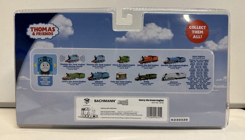 Bachmann HO Scale Thomas & Friends Henry Engine & Tender W/ Moving Eyes #58745 - Picture 6 of 6