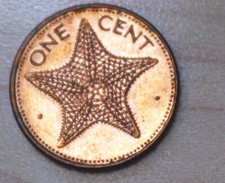 2004 Bahamas 1 Cent Starfish
