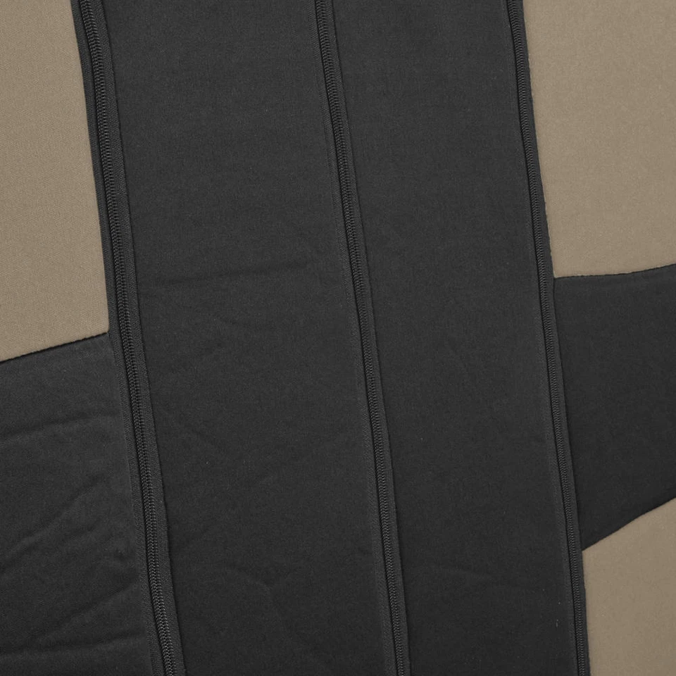 Fundas de asiento de coche para Nissan Altima 2 tonos beige y negro con banco dividido Foto 4 de 4