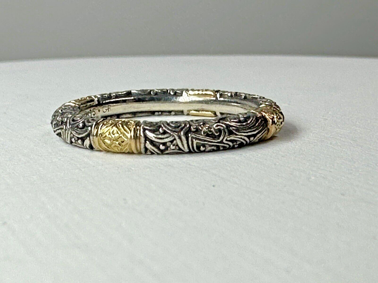 Gerochristo Greek Sterling Silver 18k Gold Ring B… - image 8
