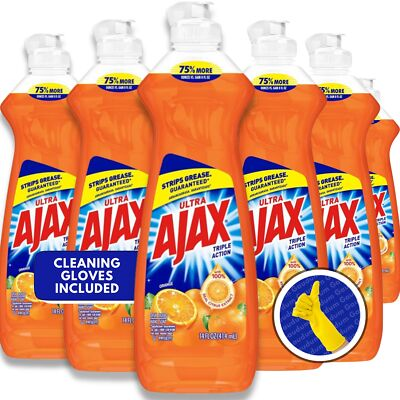 #ad #ad Ajax Dish Soap Ajax Dishwashing Liquid Super Degreaser 14 FL OZ 6 Count $28.48