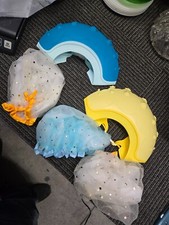 5 pc. Shower Cap Shield and shower caps for Kids, Visor Hat for Eye and Ear -23
