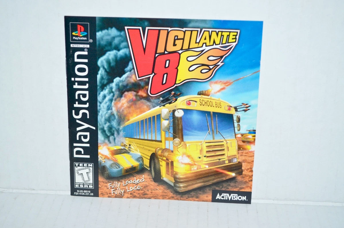 Vigilante 8 (Sony PlayStation 1, 1998) PS1 PSOne PSX PS2 3 CIB Reg.