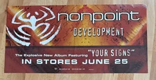 NONPOINT Rare 2002 PROMO POSTER w/ RELEASE DATE for Development CD 24x12 USA 