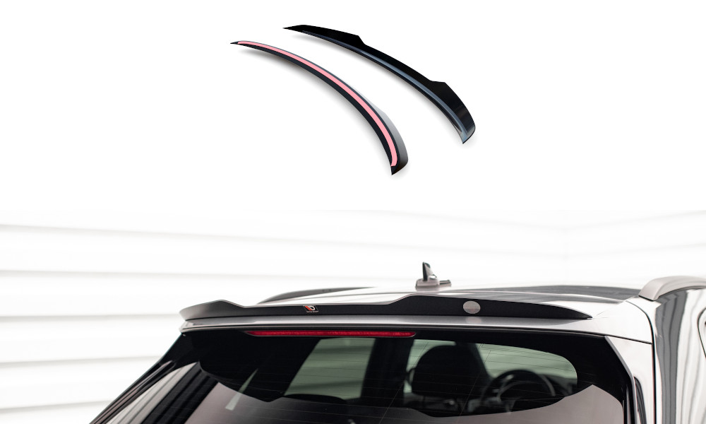 Spoiler Cap Maxton pour Audi Q3 S-Line SUV F3 en Noir Brillant