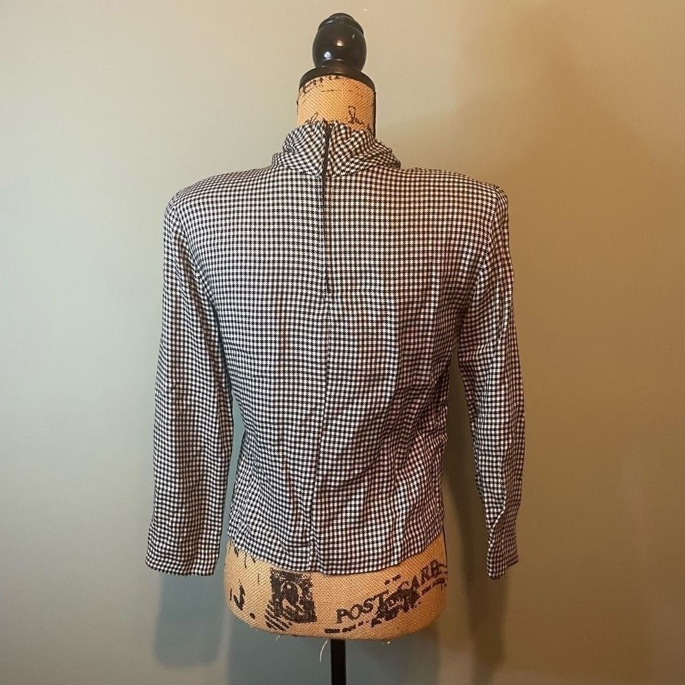 Split Decision TurtleNeck Houndstooth Shoulder Pa… - image 2