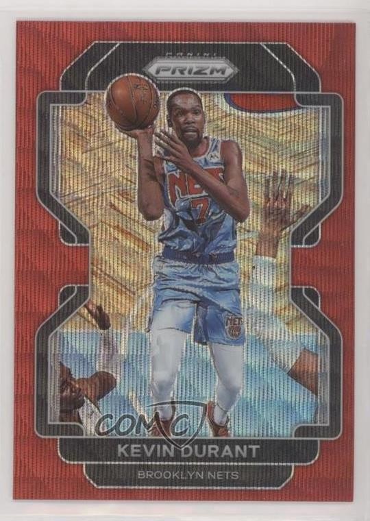 2021-22 Panini Prizm Ruby Wave Prizm Kevin Durant #120 0x7c