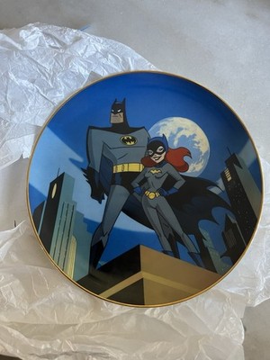 Warner Bros Limited Edition Collector's Plate Featuring Batman and Batgirl #1644