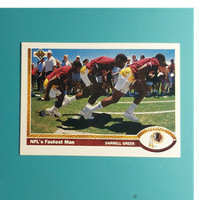 Upper Deck 1991 NFL's Fastest Man SP1 Darrell Green Washington Redskins NFL