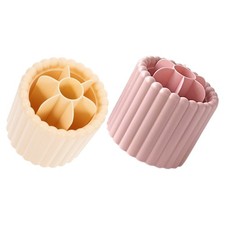 2 Pcs Desk Makeup Organizer Countertop Brushes Holder for Vanity