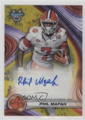 2024 Bowman U Best of 2024 Yellow Refractor 13/75 Phil Mafah #BOA-PM Auto 0nr3