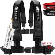 1pc Black Elite 4 Point Harness For Bucket Seat Quick 3 Inch Elite Black