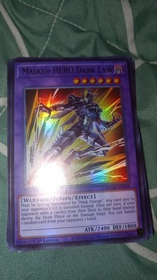 Yu-Gi-Oh! TCG Masked HERO Dark Law (Ultra Rare Alt Art) MZMU | eBay Yu-Gi-Oh! TCG Masked HERO Dark Law (Ultra Rare Alt Art) MZMU | eBay