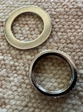 Toggle Switch Nut & Washer US Thin Knurl for Gibson / Switchcraft 15/32” Nickel